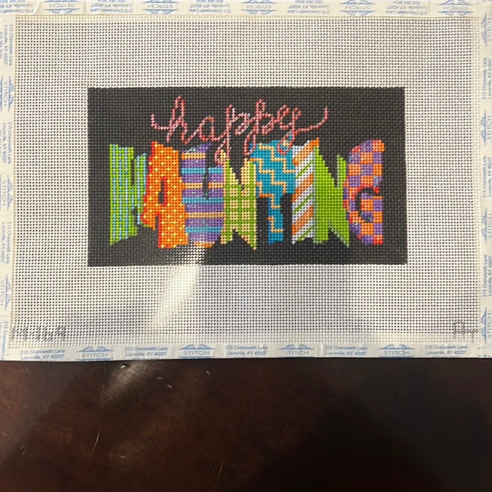 Handpainted Needlepoint Canvas Halloween